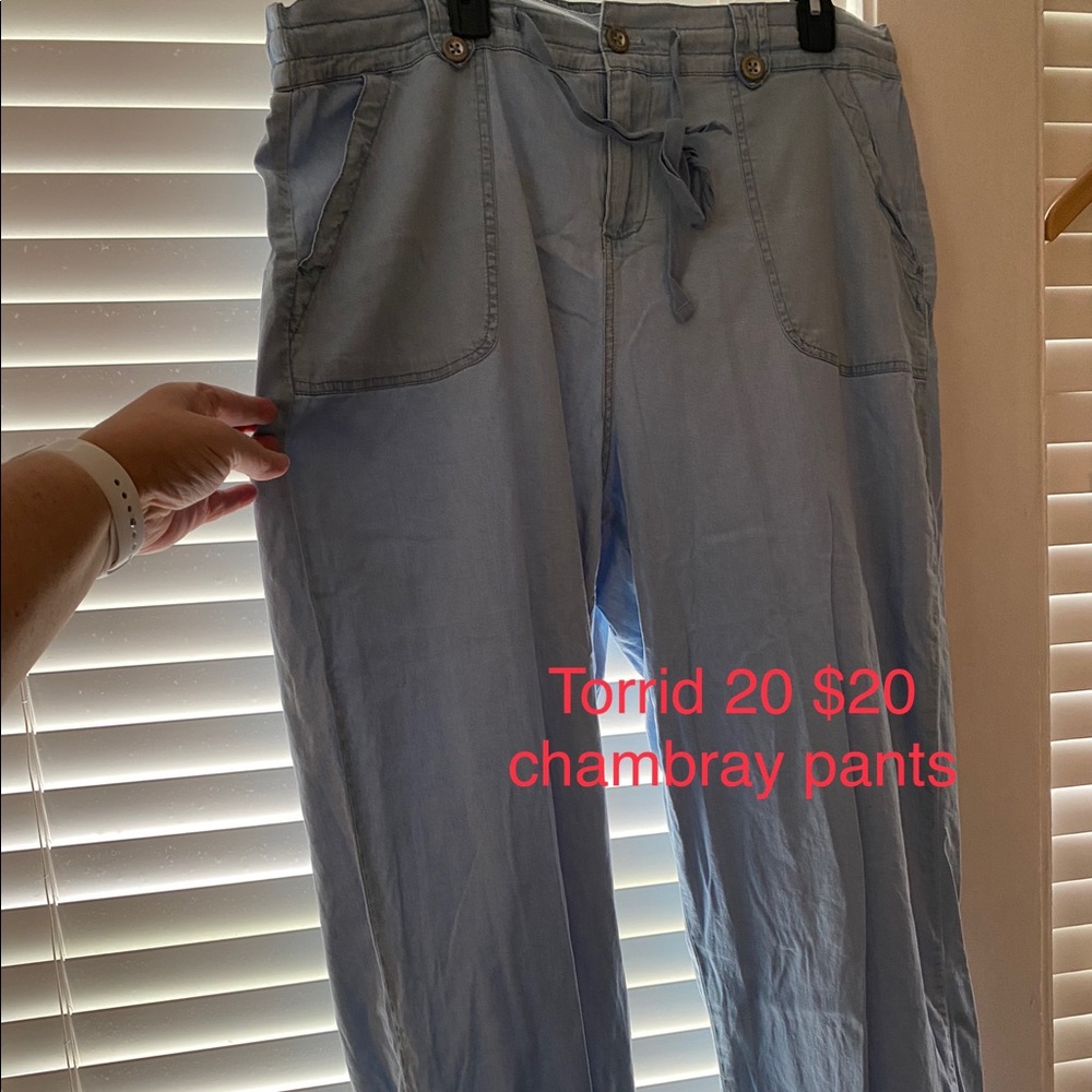 Torrid size 2 Chambray pants
